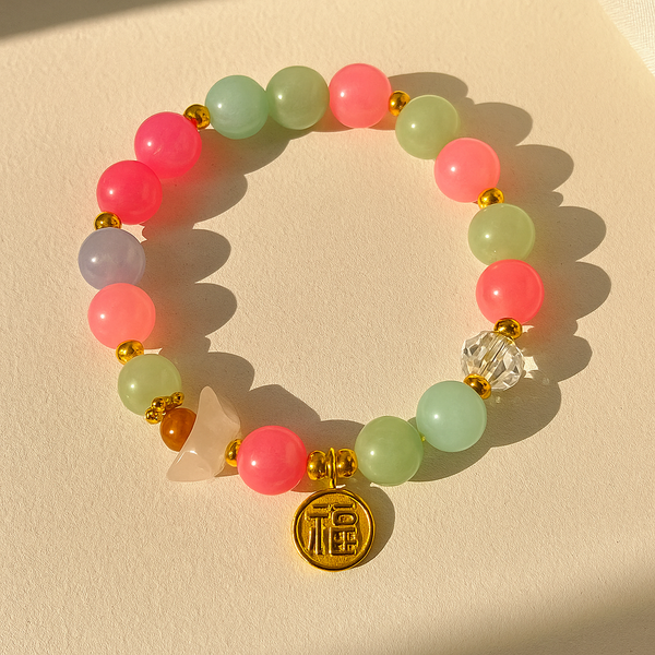 Multicolour beads bracelet