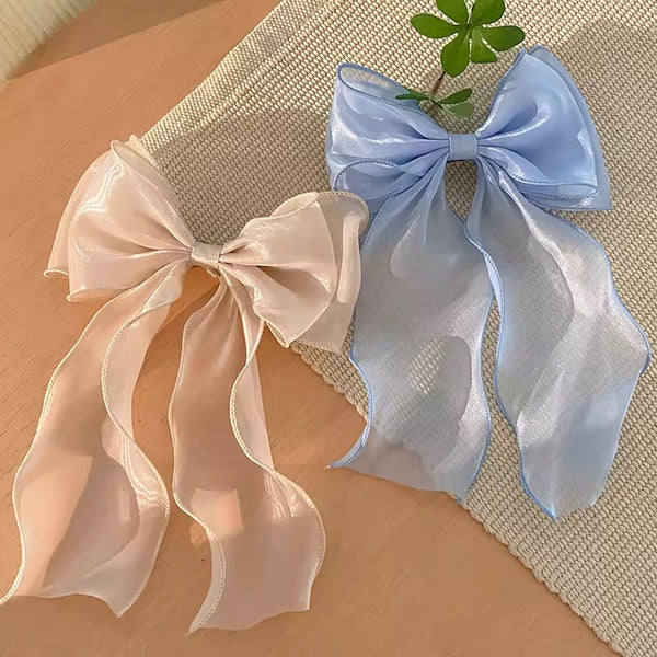 Fairy bow hair alligator pin