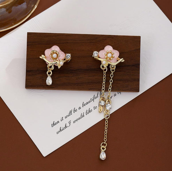 Cherry blossom mismatch fairy earrings