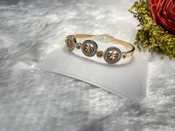 Rose Gold Designer Bracelets Kada Style for Girls and Womens