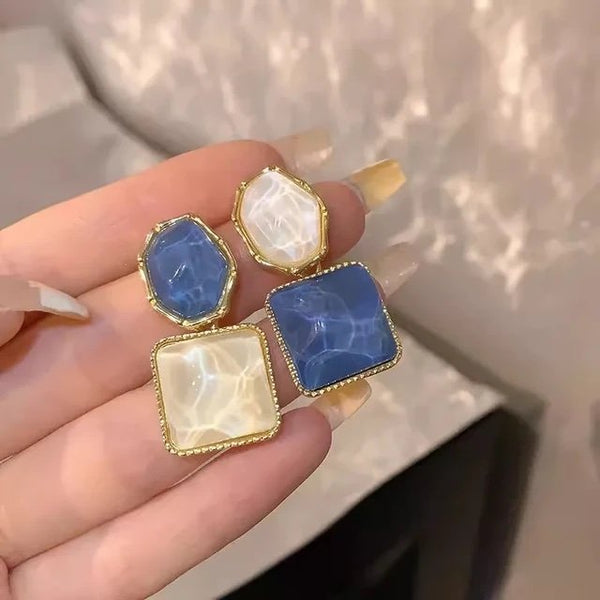 New Fashion Vintage Resin Geometric Drop Earrings