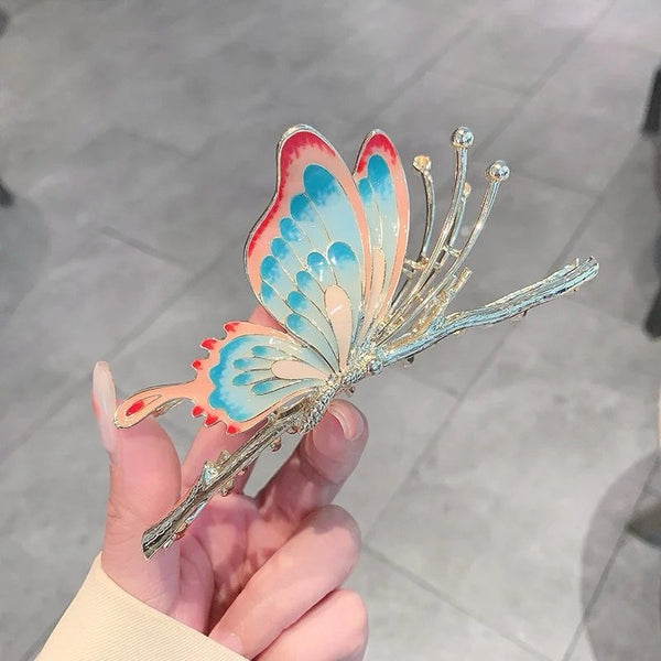 Elegant Korean Style metal Butterfly Hair Claw