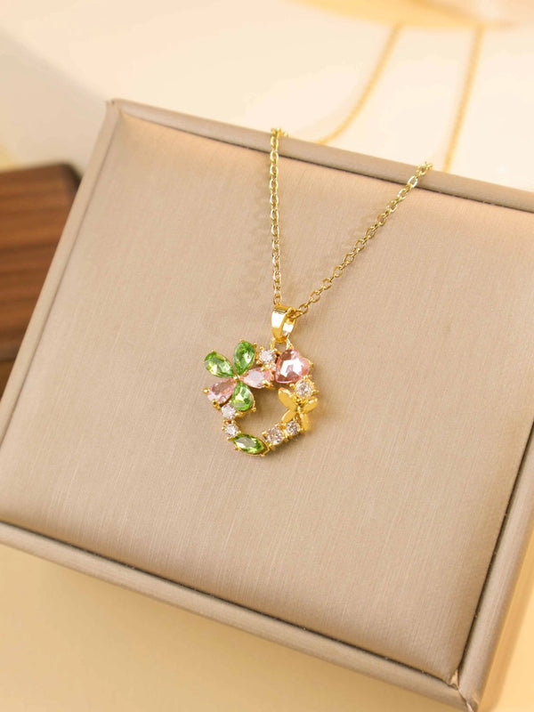 Stainless steel princess Tiana necklace