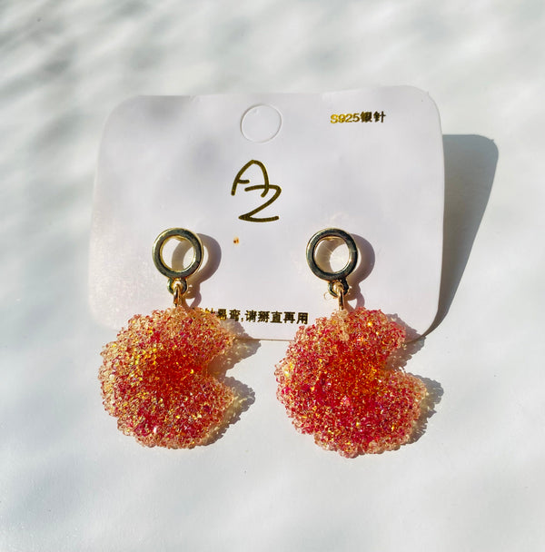 Multicolour sugar beads drop earrings