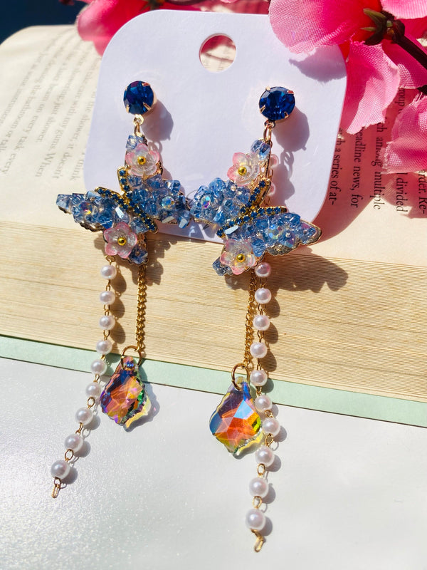Princess Elsa butterfly earrings