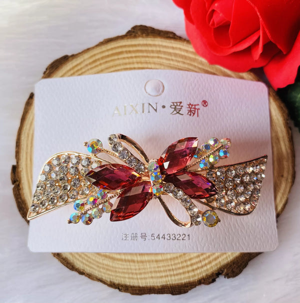 Multicolour AD Stone with rhinestone center clip