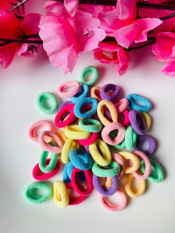 Pack of multicolour 50 hair tie band combo