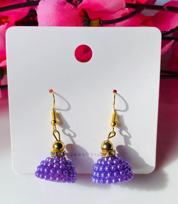 Pearl hook Jhumkha earrings