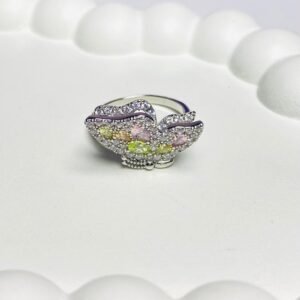 Double butterfly adjustable ring