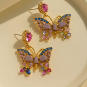 Purple Dreamland Butterfly Earrings