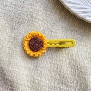 Cute Yellow Sunflower Hair Clip (1 pc)