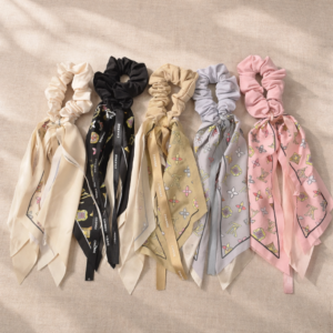 Printed Long Tail Hair Scrunchies