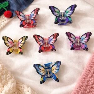 Colorful Butterfly Hair Claw Clips