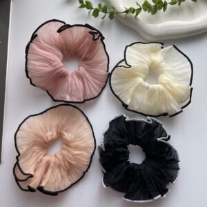 Elegant Chiffon Ruffle Hair Scrunchies