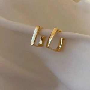 Fashion Geometric Metal Creative Trend Alloy Stud Earrings