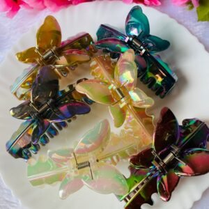 Shiny Pearl With Rhinestone Claw Clip Earrings