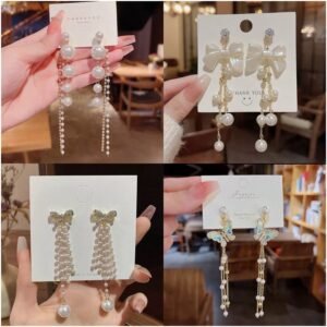 Set Of 5 Korean Hair Claw Clips Random 5 Designs Earrings