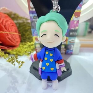 Bts Cute Jimin Silicone 3D Keychain With Metal Hook Keyring Earrings